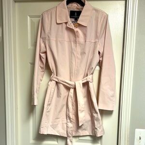 London Fog Women’s Rain Coat Light Pink Blush, Size Medium